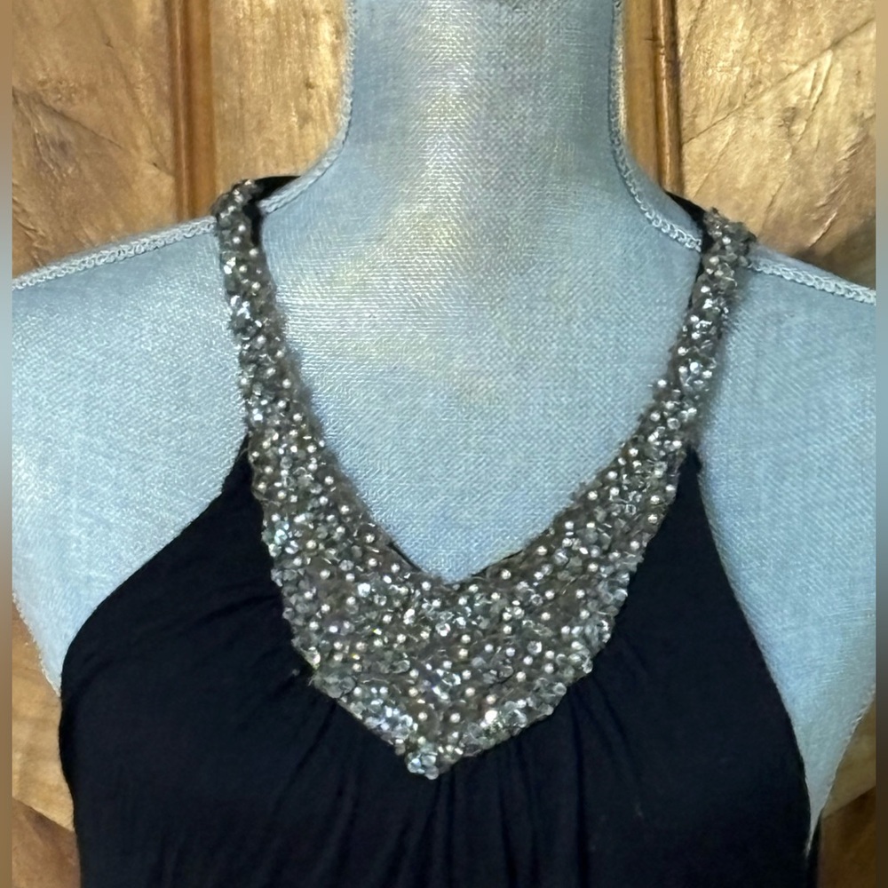 Language Los Angeles Black Sleeveless Dress Size M